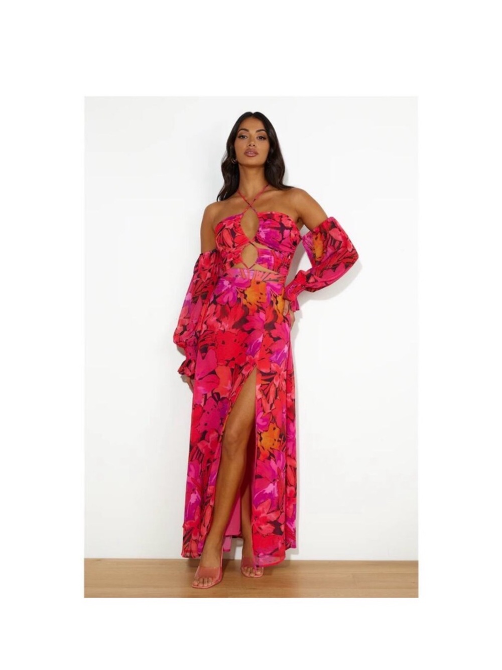 Runaway The Label Floral Cut-Out Maxi Dress – NWT – Size M Spring/Wedding dress